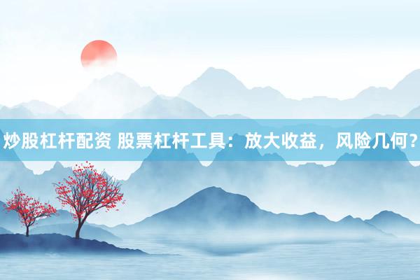 炒股杠杆配资 股票杠杆工具：放大收益，风险几何？
