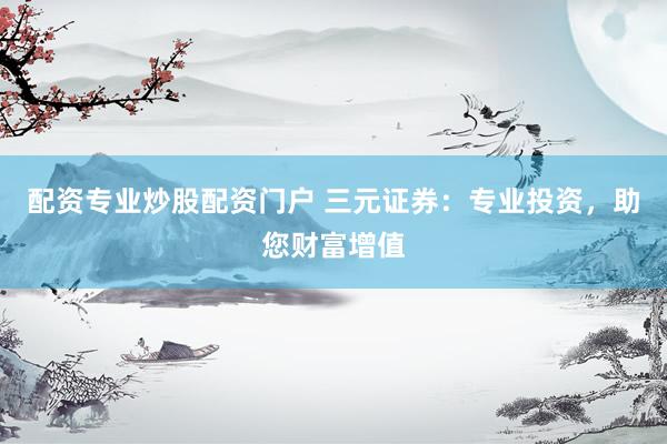 配资专业炒股配资门户 三元证券：专业投资，助您财富增值
