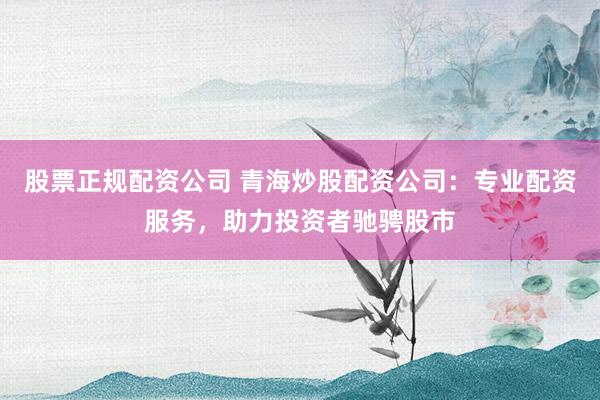 股票正规配资公司 青海炒股配资公司：专业配资服务，助力投资者驰骋股市