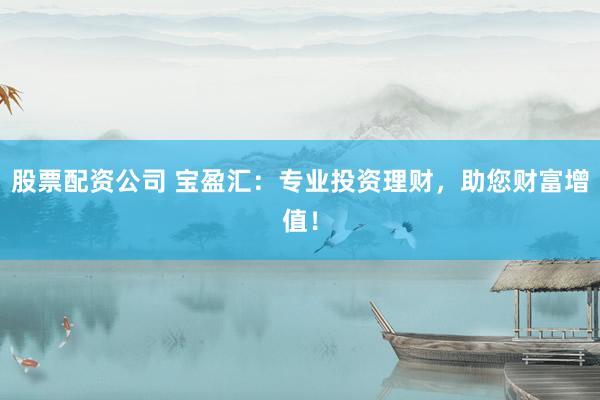 股票配资公司 宝盈汇：专业投资理财，助您财富增值！