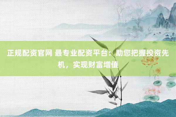 正规配资官网 最专业配资平台：助您把握投资先机，实现财富增值