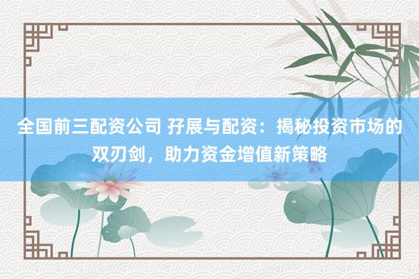 全国前三配资公司 孖展与配资:揭秘投资市场的双刃剑,助力资金增值新策略