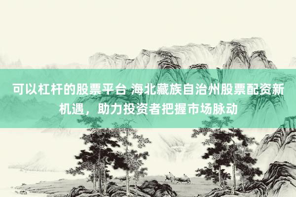 可以杠杆的股票平台 海北藏族自治州股票配资新机遇，助力投资者把握市场脉动