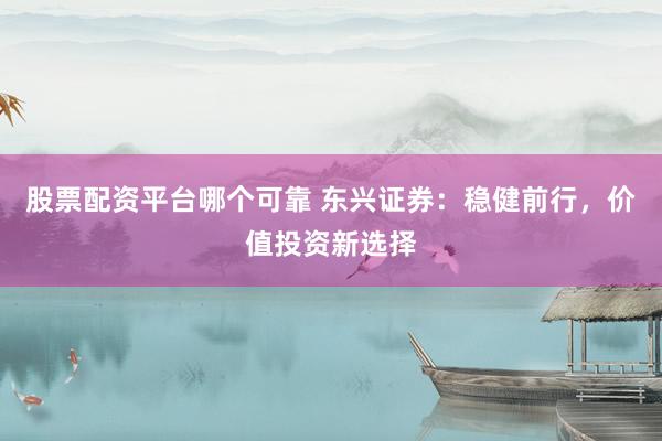 股票配资平台哪个可靠 东兴证券：稳健前行，价值投资新选择